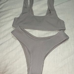 Tan Lines by Sivan Ayla Malibu Top & Paradise Cove Bottoms in Crinkle Dove